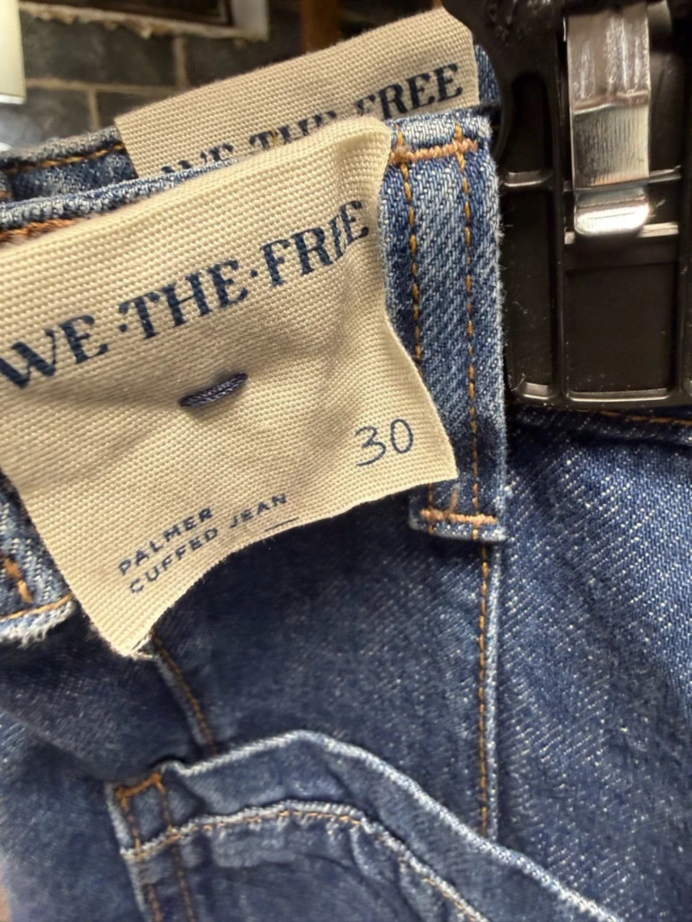 Free People We the Free Palmer Cuffed Jeans - Picture 5 of 6